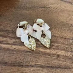 ☆❤️ 傘 アンブレラ ハート ピアス イヤリング ハンドメイド 260531 