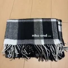 niko and ... チェック柄マフラー