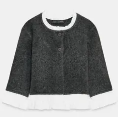 ZARA ポプリンコンビニットジャケット S