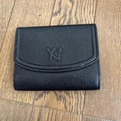 ユリエニタニ YURIENITANI 三つ折り財布 小銭入れ がま口ブラック