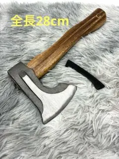 使いやすい！！　手斧 ウッドハンドル アウトドア キャンプ 薪割り