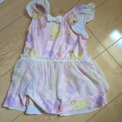 プリンセス柄 ワンピース水着 110cm