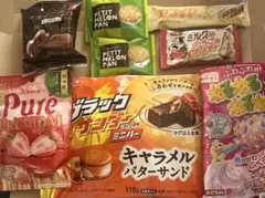 お菓子まとめ売り　ブラックサンダー　セコイヤ　ピュレグミ　ねるねるねるね