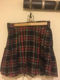 チェックプリーツスカート SPINNS