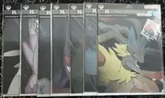 ポケモン 一番くじ メガシンカ H賞 クリアファイル＆ステッカー 7種