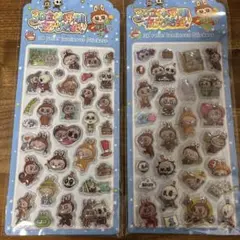24h以内発送uラブブ 2枚セット3D立体夜光シール ぷっくり ぷくぷく