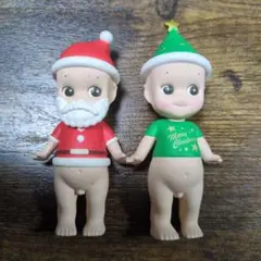 ソニーエンジェル　クリスマス限定　フィギュア　髭ありサンタクロースと緑服