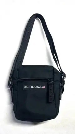 X-girl USA ミニショルダーバッグ 黒