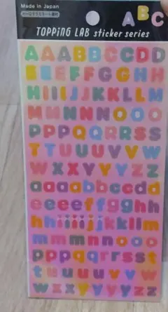 アルファベットステッカー♥シール　激かわ　DAISO　Seria　未使用