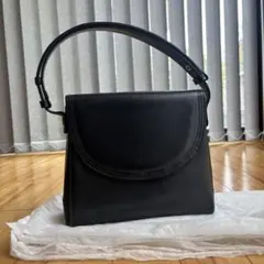 ブラックフォーマルレザーハンドバッグ