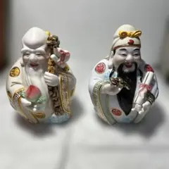 中国 福禄寿 磁器製置物（3体セット） - メルカリ
