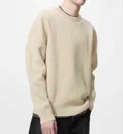 ウォッシャブルミラノリブクルーネックセーター 男女兼用S