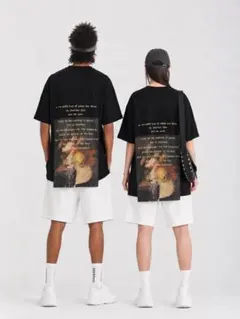 プリントTシャツブラック不用品　お安く出品