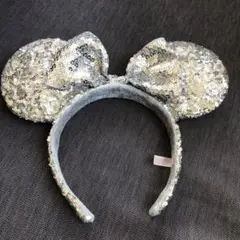 ディズニー　ミニー　カチューシャ　スパンコール　ピンク