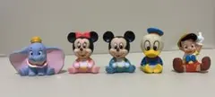 Disney フィギュア 5体セット ソフビフィギュア レトロ
