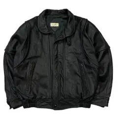 90's Vintage ラムレザー ダッドジャケット メンズM ブラック