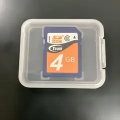 Team 4GB SDHCメモリーカード　ケース付き