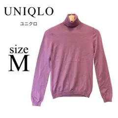 UNIQLO ユニクロ✨ハイネックニット【M】レディース 長袖 タイト