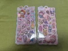☆ラブブ　桃ぷにぷにシール　2枚セット