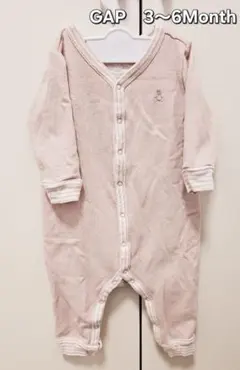 GAP ボタン付きロンパース 3〜6ヶ月 ピンク