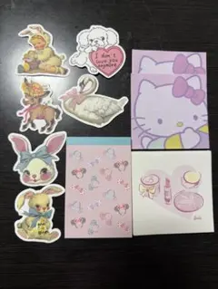 キャラクター ステッカー メモ帳 セット