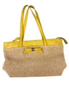 ✨ほぼ未使用品✨passage mignon✨レディース トートバッグ イエロー