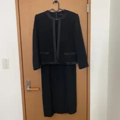 当日発送可【美品】ユキトリイ ブラックフォーマル ロングワンピース 高級喪服礼服