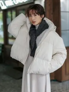 MilaOwen ミラオーウェン フレンチダウンジャケット アイボリー