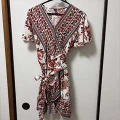 SHEIN 花柄 カシュクール チュニック シーイン
