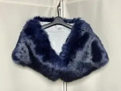 【美品】オンワード　組曲　ファーショール　ショール