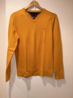 TOMMY HILFIGER イエロー Vネック ニット M