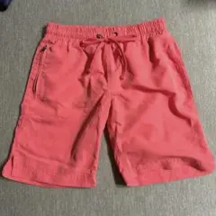 キッズ　水着　ハーフパンツ　130 サーモンピンク　蛍光