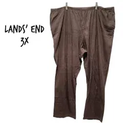❤Lands' End スウェットパンツ ブラウン 大きめサイズ 3X