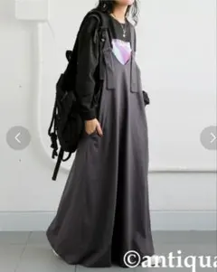 antiqua グレー サロペット スカート