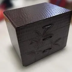 鎌倉彫 二ツ引 木製小引き出し