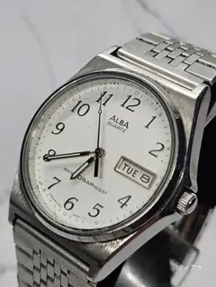 稼働品 SEIKO ALBA デイデイト メンズ腕時計 電池交換済