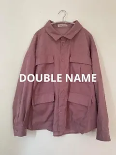 Double Name コーデュロイ くすみピンク 春秋 ゆったり ダブルネームのサムネイル