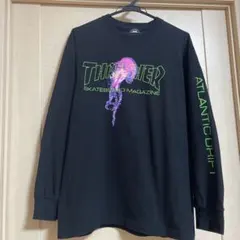 THRASHER 長袖Tシャツ ブラック usedのサムネイル