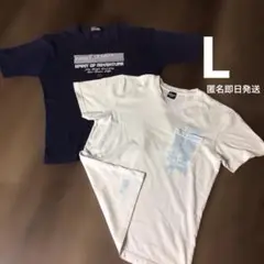 メンズ 半袖 Tシャツ トップス　L 2点セット　まとめ売りのサムネイル