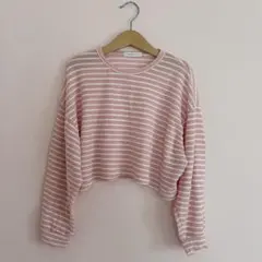 韓国子供服　長袖　シースルー　カットソー　tシャツ