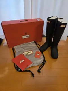 HUNTER 新品25cmハンター レインブーツ ブラック　WFT2210RMA