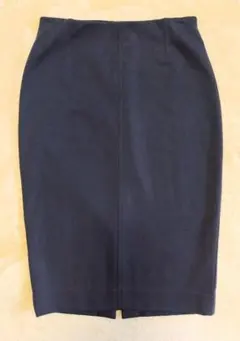 UNIQLOタイトスカート 膝丈 ウエスト総ゴム ブラック ネイビー フォーマル