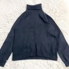 BARNERYS NEW YORK　タートルネックニット　L　セーター　黒