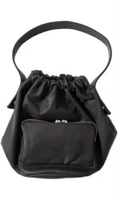 [モルミルス] レザー ジップポケット ショルダー バッグのサムネイル