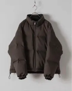 casper john リバーシブルダウンジャケット ブラウン M