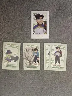 忍たま6年東武動物公園コラボ　ステッカー　& ランダムカード　文次郎