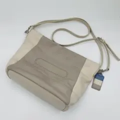 【良品】coach 肩掛け 斜め掛けショルダーバッグ バイカラー