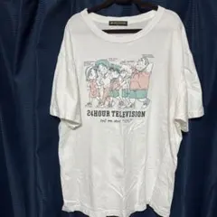 24時間テレビ チャリティーTシャツ ホワイト　LL 名探偵コナン