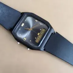 稼働品.CASIO デジタル アナログ 腕時計 ブラックのサムネイル