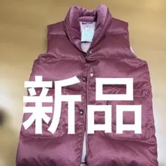 NICOLE チェック柄 ダウンベスト